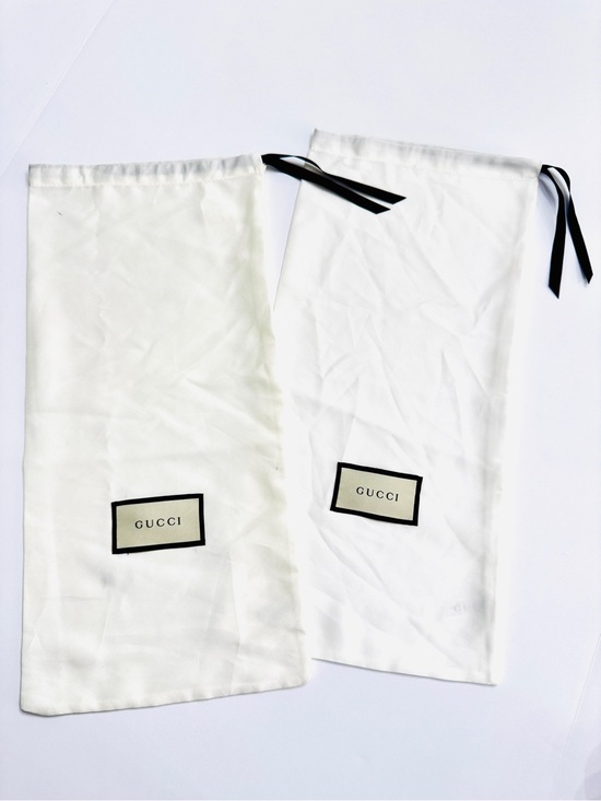 Gucci Handbags - Gucci White Satin Dust Bags Set of 2-Authentic Storage Bag with Drawstring 17x8